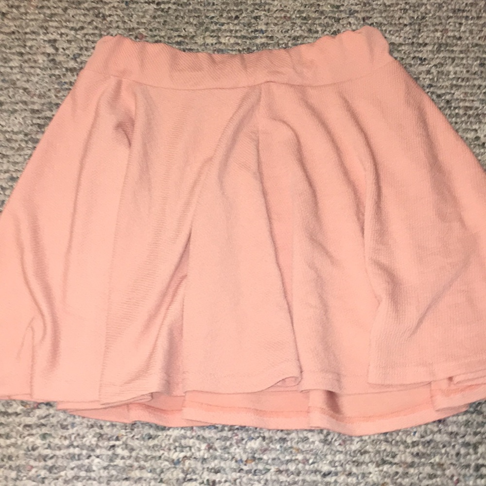 Salmon colored skirt
